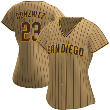 Men's Adrian Gonzalez San Diego Padres Replica Black Golden Alternate Jersey