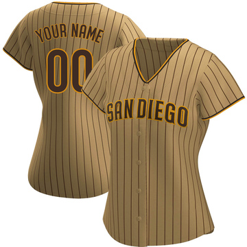 San Diego Padres Road Custom Men Jersey - Brown - Dingeas