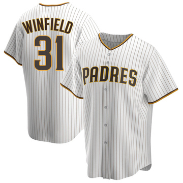 Youth Majestic San Diego Padres #31 Dave Winfield Authentic White Home Cool  Base MLB Jersey