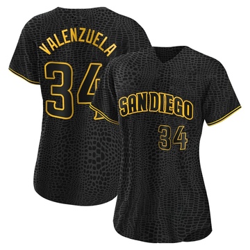 Men's Fernando Valenzuela San Diego Padres Replica Brown Sand/ Alternate  Jersey