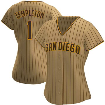 Men's Garry Templeton San Diego Padres Replica White /Brown Home Jersey