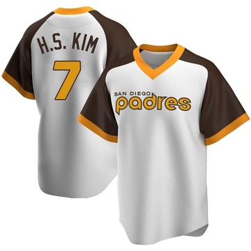 Youth Ha-Seong Kim San Diego Padres Replica Brown Sand/ Alternate Jersey