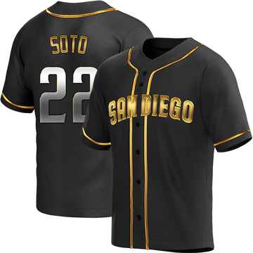 Women's Juan Soto San Diego Padres Authentic White /Brown Home Jersey