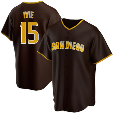 Women's Mike Ivie San Diego Padres Replica Brown Tan/ Alternate Jersey