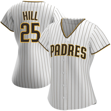 Youth Tim Hill San Diego Padres Replica White Home Cooperstown Collection  Jersey