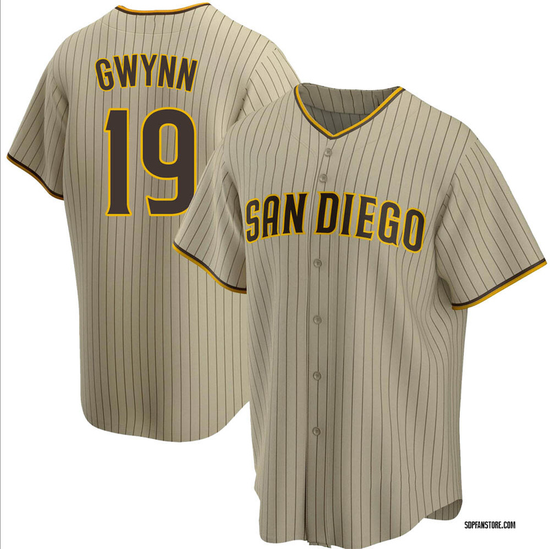Men's Majestic San Diego Padres #19 Tony Gwynn Brown Alternate