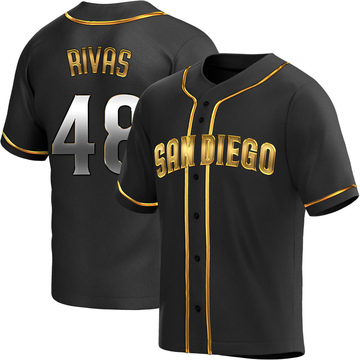 Replica Webster Rivas Youth San Diego Padres Black Golden Alternate Jersey