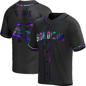 Replica Webster Rivas Youth San Diego Padres Black Holographic Alternate Jersey