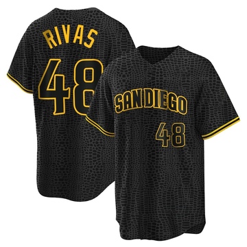 Replica Webster Rivas Youth San Diego Padres Black Snake Skin City Jersey