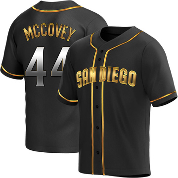 Men's Willie Mccovey San Diego Padres Replica White Home Cooperstown  Collection Jersey